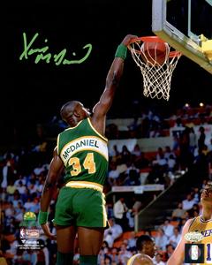 XAVIER MCDANIEL AUTOGRAPHED 8X10 PHOTO SEATTLE SUPERSONICS SLAM DUNK MCS 202453 Sale Lowest Pice