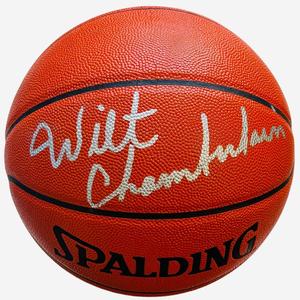 Wilt Chamberlain Autographed Spalding Indoor/Outdoor Basketball (JSA Autograde 1 Best Place To Buy
