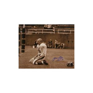 Y.A./YA Tittle signed New York Giants Blood 16x20 (Sepia) Photo w/ HOF71 Sale Amazing Pice