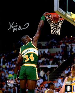 XAVIER MCDANIEL AUTOGRAPHED 8X10 PHOTO SEATTLE SUPERSONICS SLAM DUNK MCS 202454 Clearance Classic