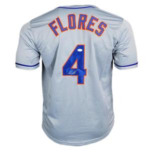 Wilmer Flores Signed New York Grey Baseball Jersey (JSA) High Quality For Sale
