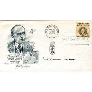Willy Brandt Autographed Envelope Get Authentic Sale Online