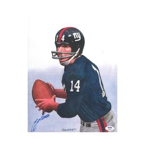 Y.A. Tittle New York Giants Autographed Signed 11x14 Print (PSA Auth) Cheapest Online