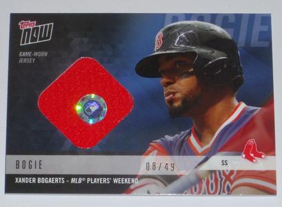 XANDER BOGAERTS TOPPS NOW GAME USED PLAYERS WEEKEND BOGIE JERSEY CARD #PWR-10A Clearance Big Sale