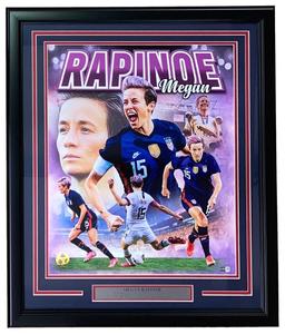 Megan Rapinoe Signed Framed 16x20 USA Women's Soccer Photo Steiner CX Clearance Wholesale Pice