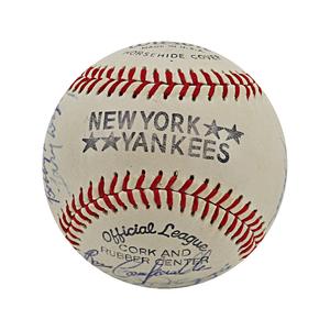 Wynn, Doby, Irvin & Boudreau Multi Signed Wilson NY Yankees Baseball (JSA LOA) Discount For Cheap
