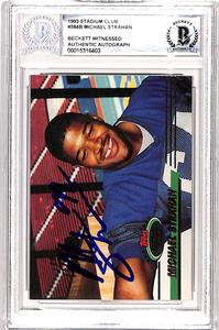 Michael Strahan Signed 1993 Stadium Club #384b Card Beckett 38972 Buy Cheap Pay With Visa