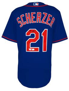 Max Scherzer Signed Mets Blue Nike Replica Baseball Jersey - (Fanatics COA) Fashionable