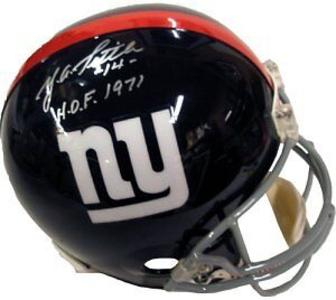 Y.A.Tittle signed New York Giants OFC TB Proline Helmet w/ HOF 71 - Beckett/BAS Best Wholesale