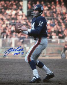 Y.A. Tittle signed New York Giants Passing 16x20 Photo HOF - MAB Hologram Outlet Free Shipping Authentic