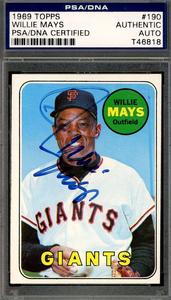 Willie Mays PSA DNA Signed 1969 Topps Autograph Cheap Sale Low Pice Fee Shipping