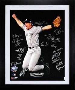 Yankees signed 16x20 Photo 1998 WS Champs Scott Brosius  MVP 18 sigs Beckett LOA Footlocker Pictures Online