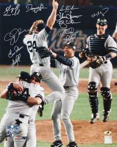 YANKEES SUBWAY SERIES CHAMPS SIGNED 16x20 NELSON BELLINGER NEAGLE MENDOZA SOJO Outlet Looking For