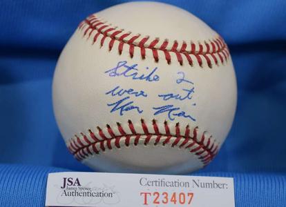 Ken Kaiser Signed Jsa Coa 1994 World Series Baseball Authentic Autographed 6 With Paypal Low Pice