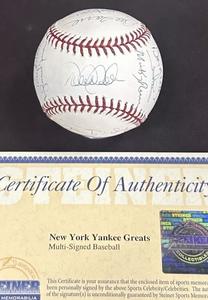 Yankees Greats Signed 100th Anniv Baseball Derek Jeter Rivera 18 Auto Steiner Store Sale Online