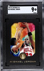 Michael Jordan 1995-96 Skybox E-XL Card #10- SGC Graded 9 Mint (Chicago Bulls) Buy Cheap Low Cost