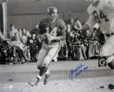 YA Tittle signed New York Giants 16x20 Photo w/ HOF Inscription Popular