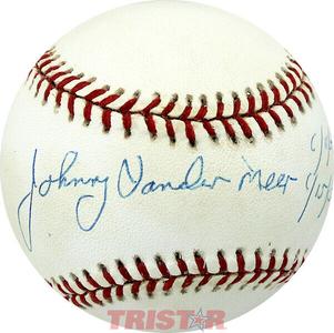 Johnny Vander Meer Autographed NL Baseball Inscribed 6-11-38, 6-15-38 PSA Cheap Best