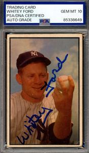 Whitey Ford Gem Mint 10 PSA DNA Signed 1953 Bowman Color Autograph Pay With Visa Cheap Pice
