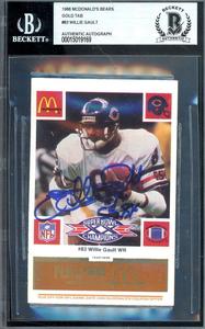 Willie Gault Beckett BAS Signed 1986 McDonald's Bears Gold Tab Rookie Autograph Outlet 2025 Newest