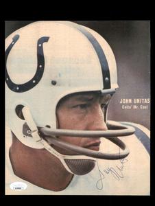 Johnny Unitas JSA Autograph 8x10 Signed Vintage Photo 1960`s Colts Outlet Hot Sale