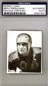 Merv Pregulman Autographed Bowman Reprint Card Detroit Lions PSA/DNA #83921801 Inexpensive Sale Online