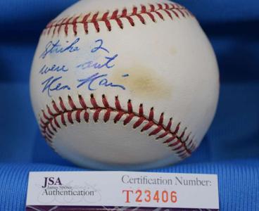 Ken Kaiser Signed Jsa Coa 1994 World Series Baseball Authentic Autographed 2 Online Shop From China