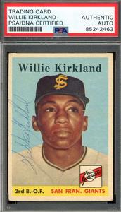 Willie Kirkland PSA DNA Signed 1958 Topps Autograph Eastbay Online