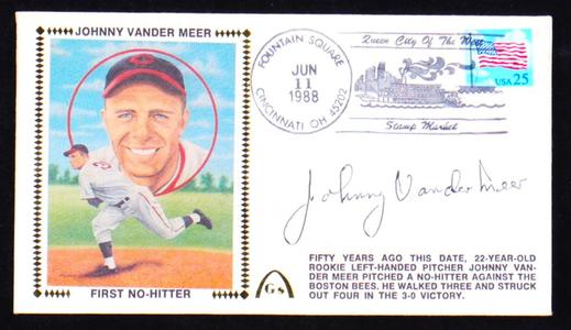 Johnny Vander Meer Cincinnati Reds Signed 1988 "Johnny Vander Meer - First No-Hitter 1938" FDC Envelope (Beckett) Buy Cheap Newest