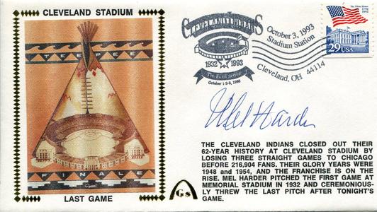 Mel Harder Autographed Gateway First Day Cover View Cheap Pice
