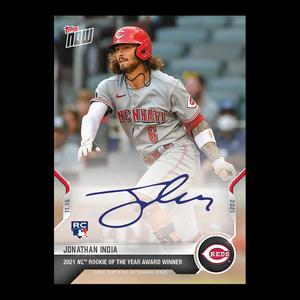 JONATHAN INDIA 2021 ROOKIE OF THE YEAR AWARD WINNER TOPPS NOW AUTO CARD #OS-36A Cheap Sale Manchester