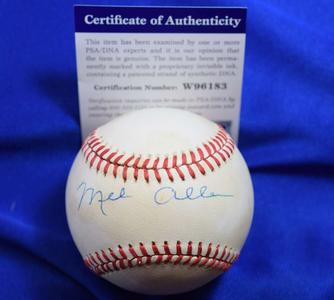 Mel Allen PSA DNA Coa Autograph American League OAL Signed Baseball Cheap Sale Release Dates