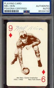Mel Hein PSA DNA Signed 1963 Starcraft Autograph Clearance Manchester Great Sale