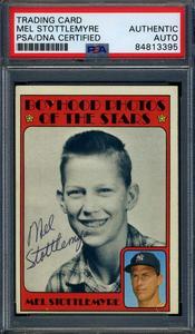 Mel Stottlemyre PSA DNA Coa Signed 1972 Topps Boyhood Photos Autograph Cheap Usa Stockist