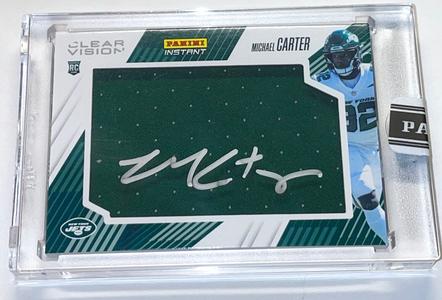 MICHAEL CARTER SIGNED PANINI INSTANT CLEAR VISION SWATCH ROOKIE AUTO CARD #CV29 Cheap Order