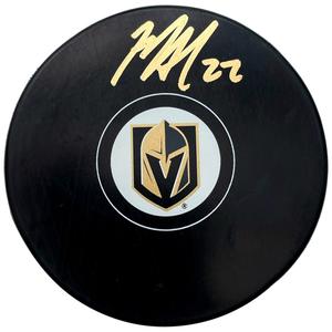 Michael Amadio Autographed Vegas Golden Knights Logo Hockey Puck COA IGM Signed Cheap Sale Pick A Best