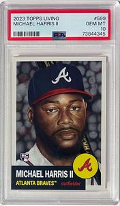 Michael Harris 2023 Topps Living Rookie Card (RC) #599- PSA Graded 10 Gem Mint In China Sale Online