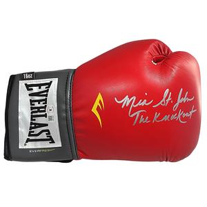Mia St. John Signed Everlast Red Boxing Glove with The Knockout Inscription Beckett COA Buy Cheap Popular