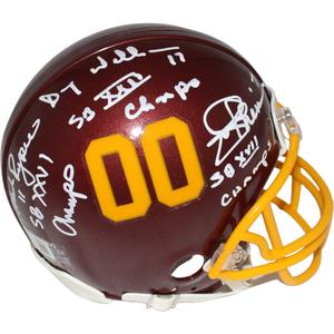Joe Theismann Mark Rypien Doug Williams VSR4 Mini Helmet Beckett 42283 Buy Cheap Visit New