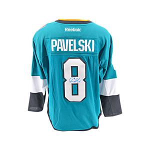 Joe Pavelski San Jose Sharks Autographed Signed Reebok Replica Teal Jersey (Fanatics Auth) Clearance Store Cheap Online