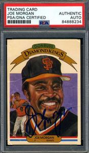 Joe Morgan PSA DNA Signed 1983 Donruss Diamond Kings Autograph Sale Recommend