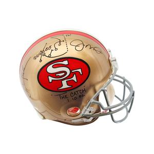 Joe Montana Dwight Clark Niners Autographed Signed Inscribed Pro-Line Helmet (Steiner COA) Buy Cheap Popular