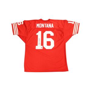 Joe Montana San Francisco 49'ers Autographed Red Pro Style Jersey (JSA/PSA/Montana Holos) Cheap Pice