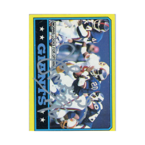 Joe Morris New York Giants Autographed Signed 1986 Topps Chewing Gum Football 137 Auto Card (Brandon Steiner LOA) Finishline Online