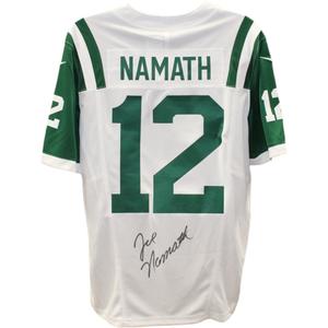 Joe Namath Autographed New York Jets White Nike Vapor XL Jersey Beckett 48615 Get To Buy For Sale