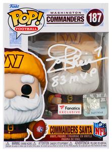 Joe Theismann Signed Commanders SANTA Funko Pop #187 w/83 MVP - (SCHWARTZ COA) Cheap Sale Professional