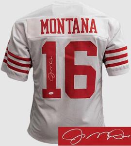 Joe Montana signed San Francisco White TB Custom Stitched Pro Style Jersey -JSA Discount Purchase