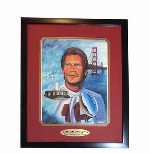 Joe Montana Signed Inscribed 16x20 Photo Framed PSA/DNA COA 49ers Litho Niners Free Shipping Pices