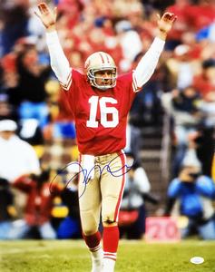 JOE MONTANA AUTOGRAPHED SIGNED 16X20 PHOTO SAN FRANCISCO 49ERS JSA STOCK #216969 Wide Range Of Cheap Online