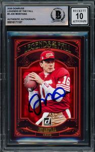 Joe Montana Autographed 2020 Donruss Card 49ers Gem 10 Auto Beckett #16171187 Cheap Sale Huge Surprise
